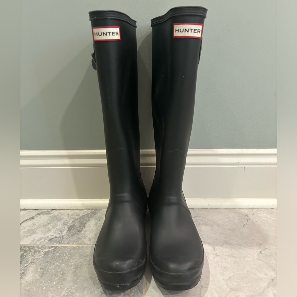 HUNTER RAINBOOTS BLACK